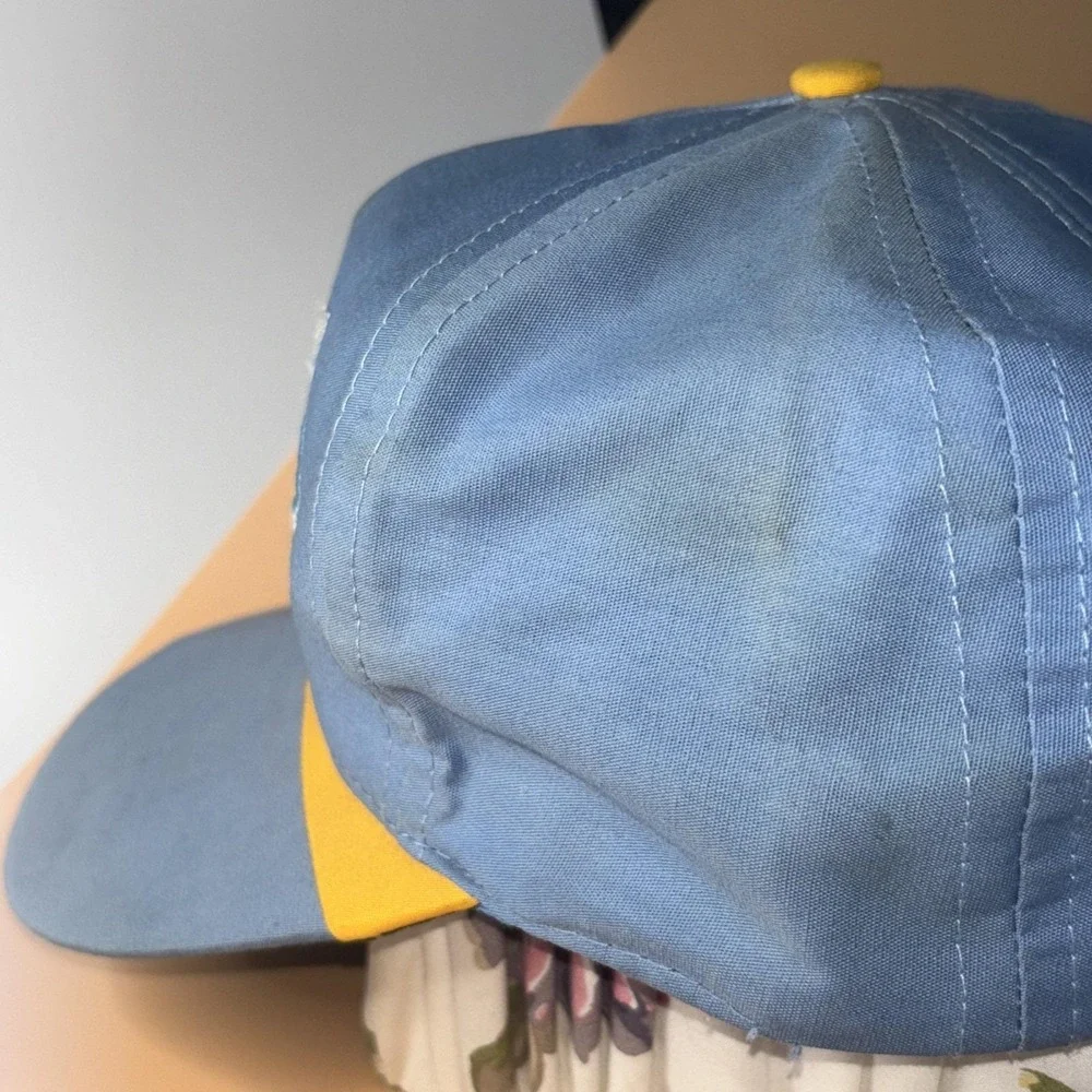 Vintage UCLA Bruins Snapback Hat Blue Yellow Side Liner‎ Cap 90s OSFA